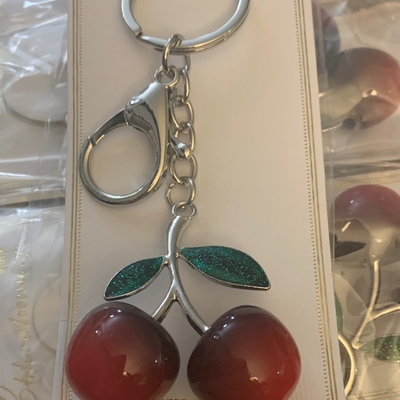 Red Cherry Keychain - Picture 2 of 3